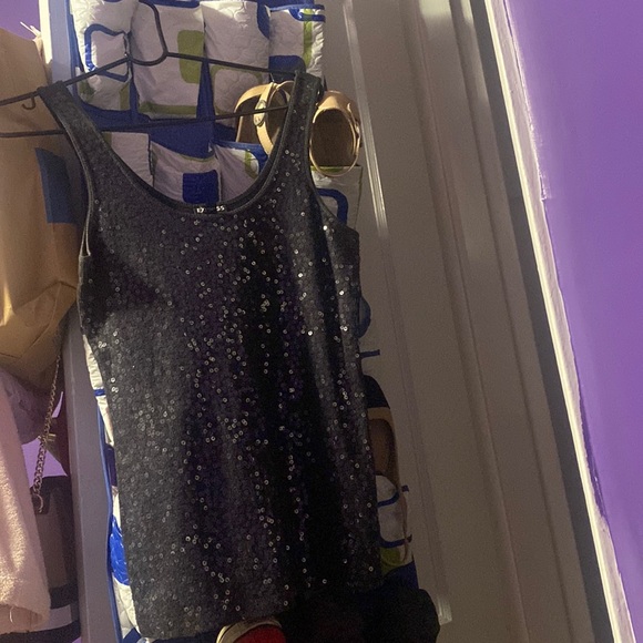 shiny sequence tank top from Express - Picture 4 of 10